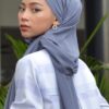 BASIC PLAIN HEAVY CHIFFON (VIOLET BLUE)
