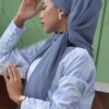 BASIC PLAIN HEAVY CHIFFON (VIOLET BLUE)