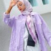 THEA PRINTED SQUARE (VIOLET)