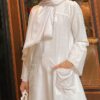 ROZAELLA PLAIN DRESS (WHITE)