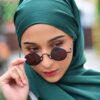 BASIC PLAIN SHAWL EYELASH (FOREST GREEN)