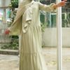 AMANI PLAIN DRESS (GREEN  TEA)