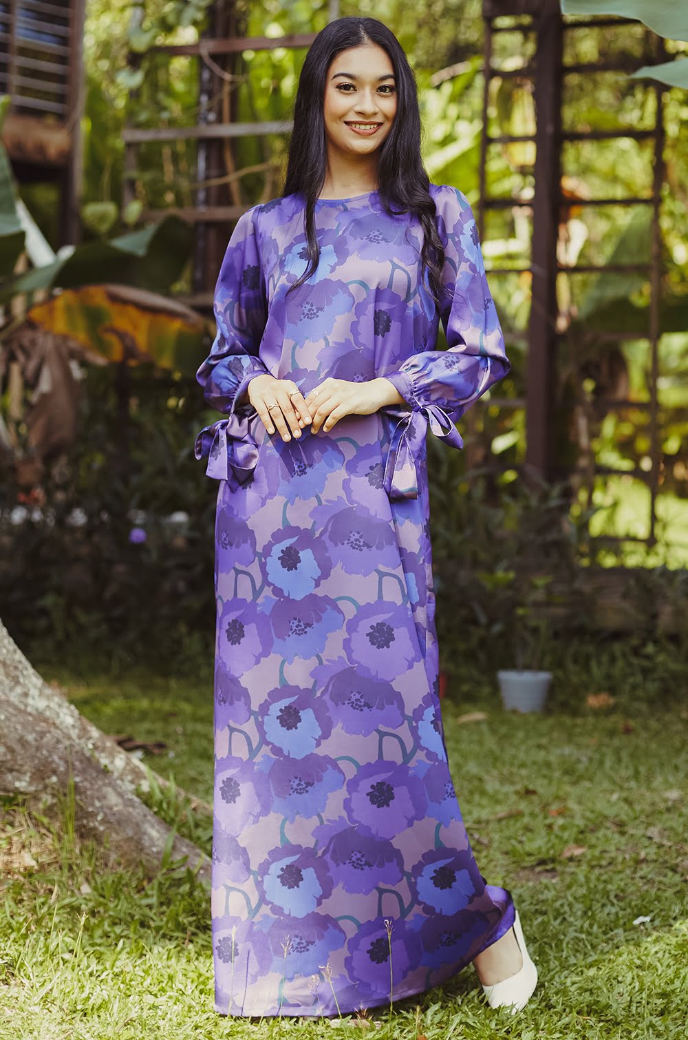 KUNTUM PRINTED KAFTAN(DULL PURPLE)