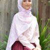 LEAH PRINTED SHAWL (COTTON ROSE)
