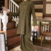 LARISSA TEXTURED KURUNG (ARMY GREEN)