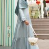 AMANI PLAIN DRESS (BLUE GREY)