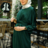 ARIA WRAP DRESS (EMERALD GREEN)