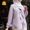 LAYLA RUFFLE TOP (DUSTY LILAC)