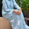 BOHAMIA PRINTED DRESS (DUSTY GREEN)