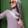 MEDYNA  TEXTURE PLAIN SHAWL (FRENCH LINEN)