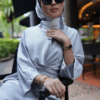 ARIA WRAP DRESS (SPANISH GREY)