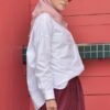 BASIC PLAIN HEAVY CHIFFON (BERRY PEACH)