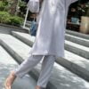 SELENA TUNIC SET (LIGHT GREY)