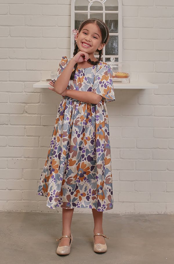 LITTLE WINNIE DRESS(BLUE GREY)
