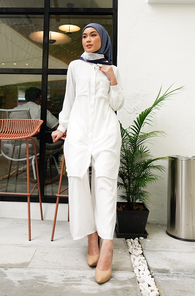 AUDYA TUNIC SET (WHITE)