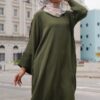 MADONNA PLAIN KURUNG (ARMY GREEN)