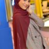 BASIC PLAIN HEAVY CHIFFON (MAROON)