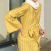 CANDY STRIPED DRESS (GOLD FINCH)