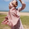ELINA CLASSY SHAWL (DUSTY ROSE)