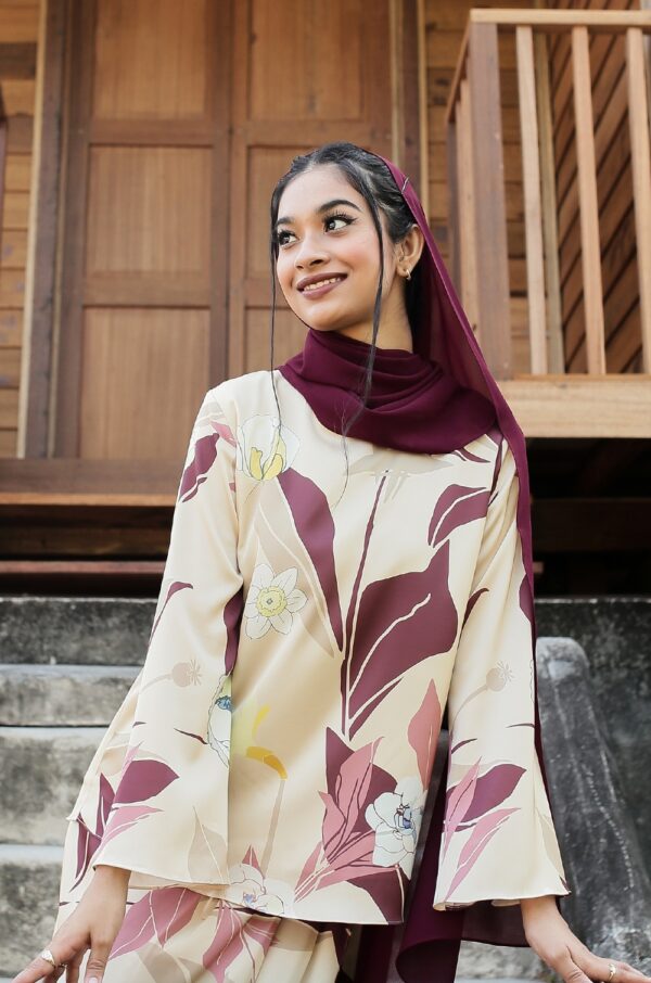 JAZMINE KURUNG MODERN (DARK MAROON)