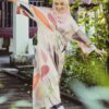 DANELA PRINTED KAFTAN (DULL PINK)