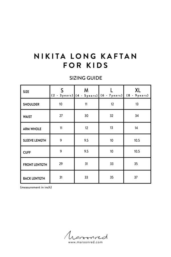NIKITA LONG KAFTAN KIDS (BLACK)