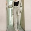 MILEY PLEATED PANTS SET (PASTEL MINT)