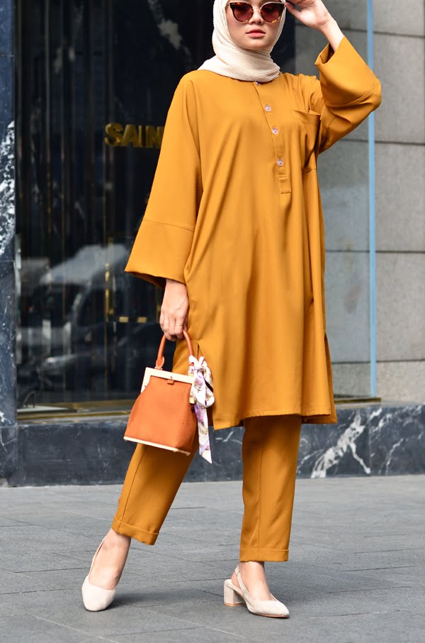 cca2c9119734057ab77a75cea9699d9c1575949760.jpg SELENA TUNIC SET (YELLOW OCHRE)