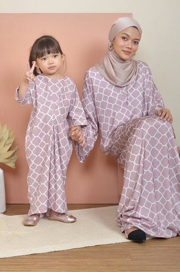 CLOVIA LONG KAFTAN KIDS (MAUVE BLUSH)