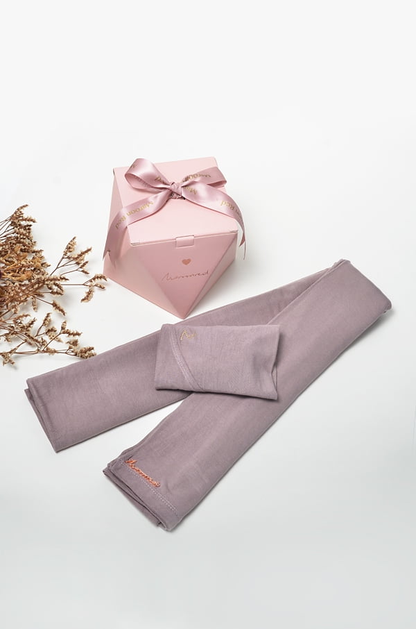 ROSSA SHAWL + AIRYN INNER + BOX (SEA FOG)
