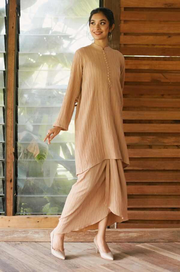 LARISSA TEXTURED KURUNG (NUDE)