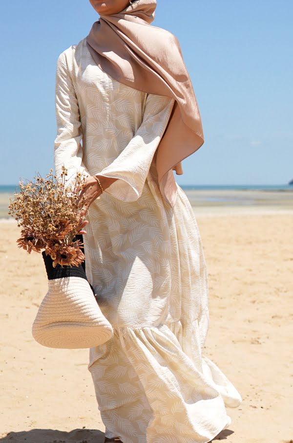 ARRABELL PRINTED DRESS (CREAM BALI)