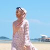 ARRABELL PRINTED DRESS (DUSTY PINK)