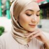 MEDYNA TEXTURE PLAIN SHAWL (LIGHT CREAM)