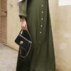 ALEEYA PLAIN JUBAH (ARMY GREEN)