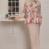 WINNIE FLORAL KURUNG (ORENG BEIGE)