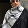 CHECKERED PRINTED SHAWL (LICORICE BLACK)