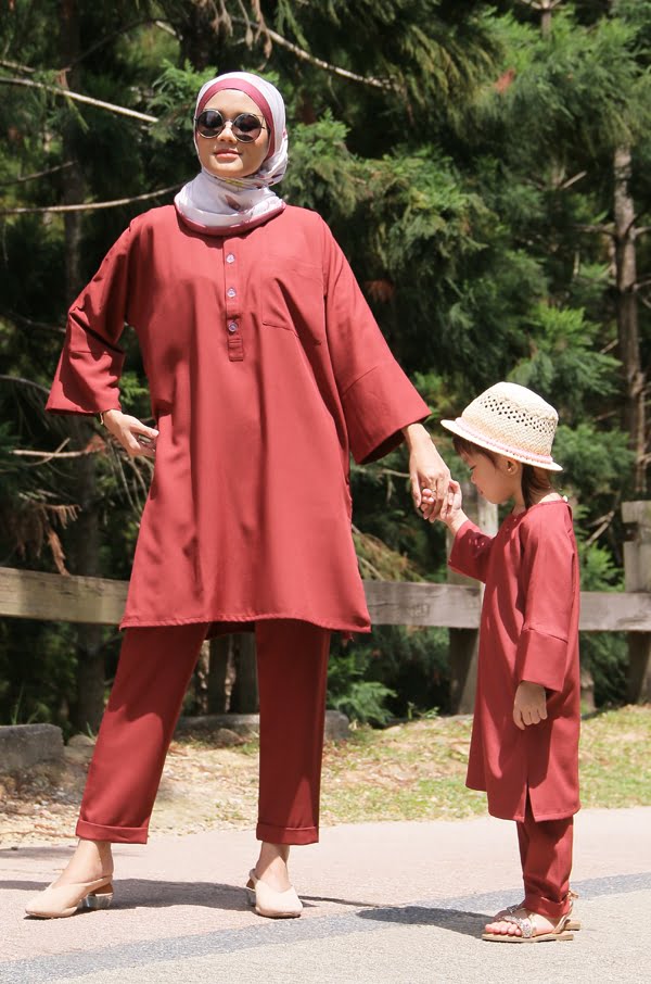 SELENA TUNIC SET (RUST)