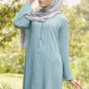 LARISSA TEXTURED KURUNG(GREYISH TURQOISE)