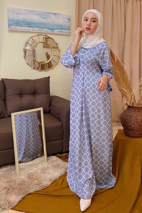 CLOVIA LONG KAFTAN (PALE SKY BLUE)