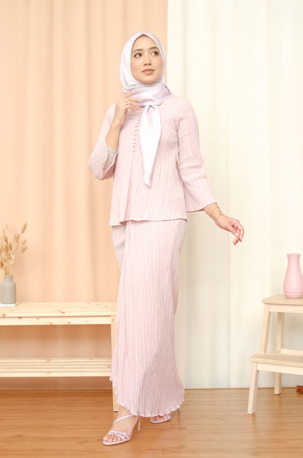 LORENNA TEXTURED KURUNG (BLUSING PINK)