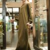 TAHEERA JUBAH DRESS (OLIVE GREEN)