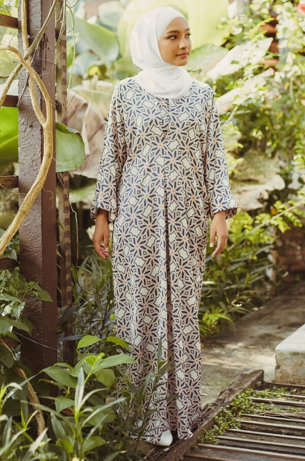 SURI PRINTED KAFTAN (DARK GREEN)