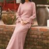 FLORENCE PLEATED KURUNG (DUSTY PINK)