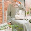 ROZAELLA PLAIN DRESS (SOFT MINT)