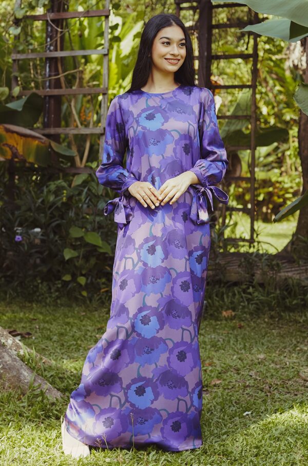 KUNTUM PRINTED KAFTAN(DULL PURPLE)
