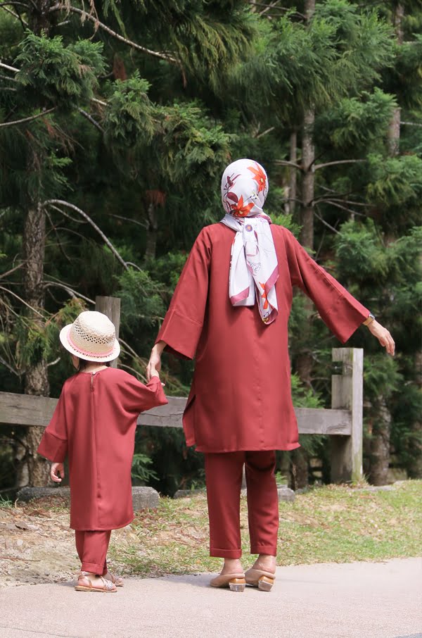 SELENA TUNIC SET (RUST)