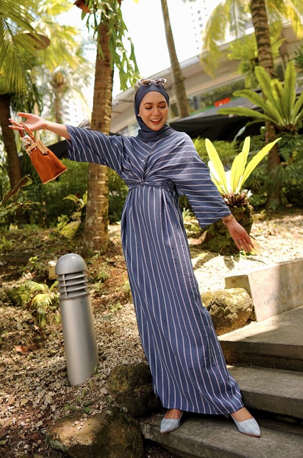 NAOMI WRAP DRESS (BLUE)