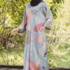 DANELA PRINTED KAFTAN (BLUISH GREY)