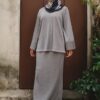 CAMILA PLEATED SET (LAVA GREY)